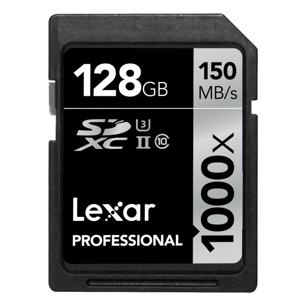 Lexar Professional SDXC 1000x 128GB  UHS-II Flash-Speicherkarte  LSD128CRBEU1000-33